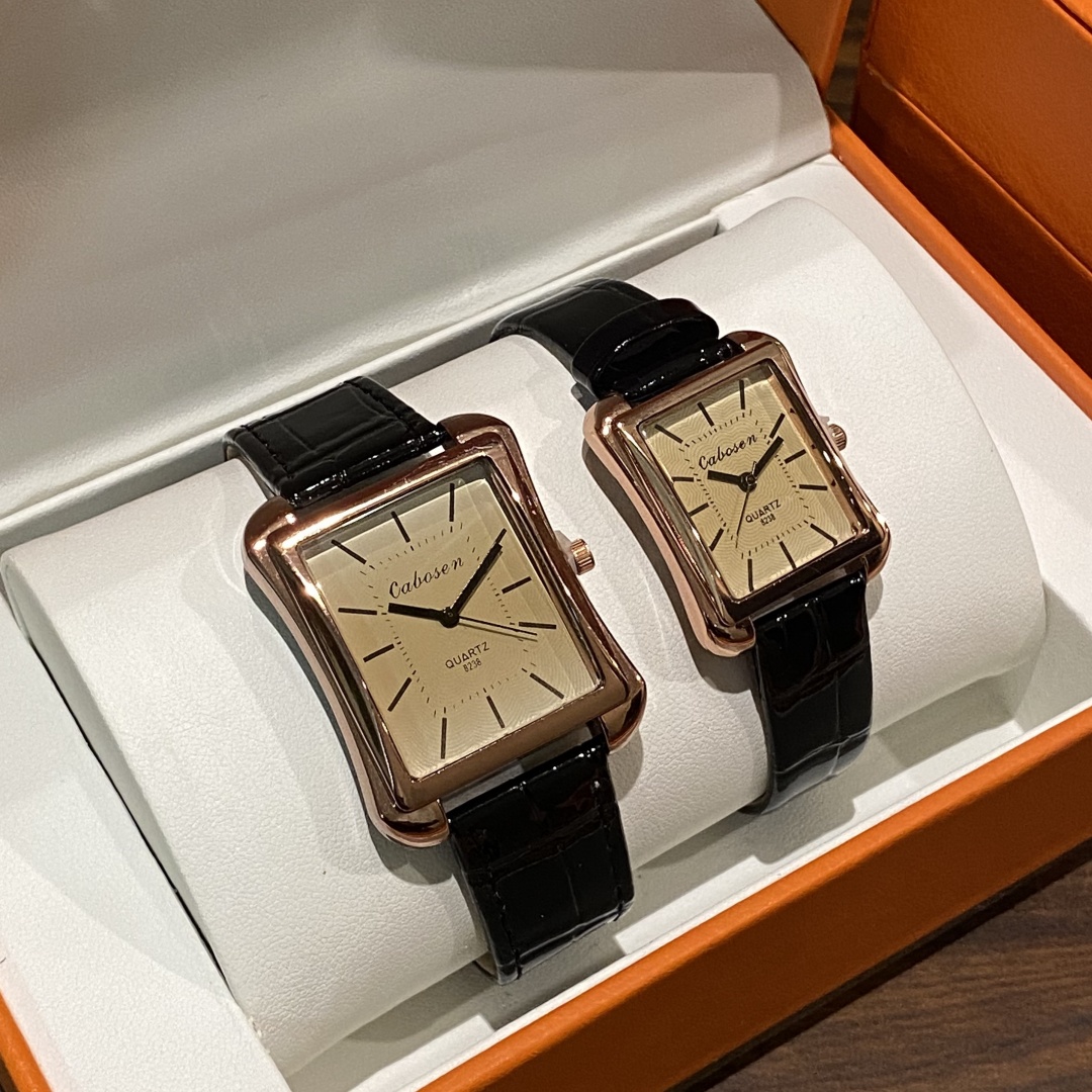Leather Watch Band Men - Reloj de pareja con movimiento de