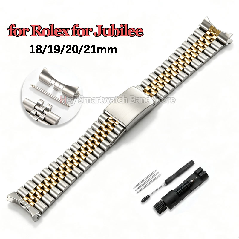 Rolex Watch Datejust - Correa de reloj con extremo curvado