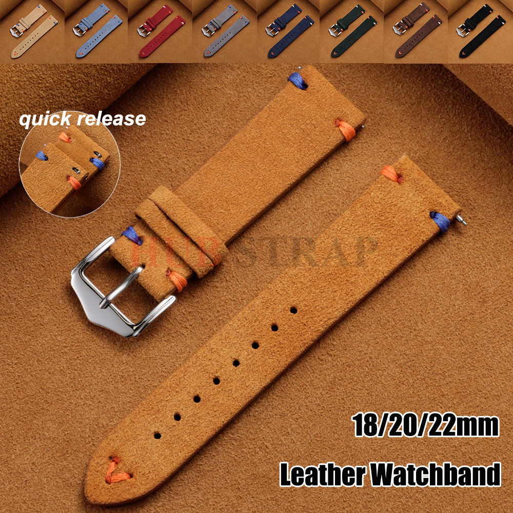 Suede Strap Watch - Correa de cuero de gamuza de