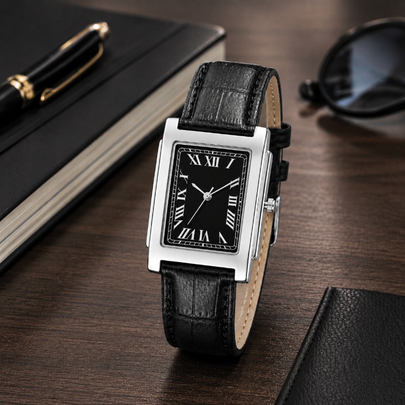 Reloj de cuarzo analógico para - Leather Watch Band Men reseña y precio