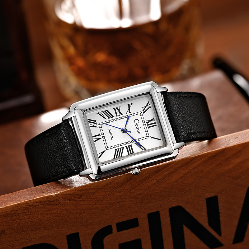 Nuevo reloj de cuarzo con esfe - Leather Watch Band Men reseña y precio