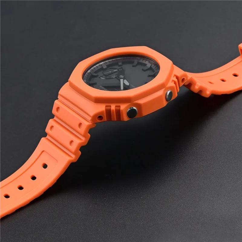 Caja de correa de reloj de gom - Casio Watch G-Shock Ga-2100 reseña y precio