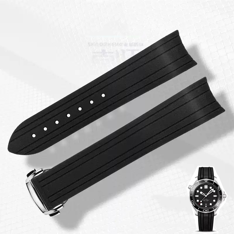 Correa de reloj de silicona de - Omega Watch Seamaster reseña y precio