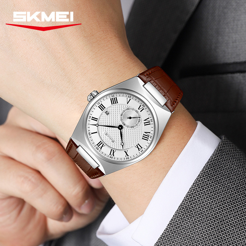 Reloj de Cuarzo SKMEI 9390 Ele - Leather Watch Band Men reseña y precio