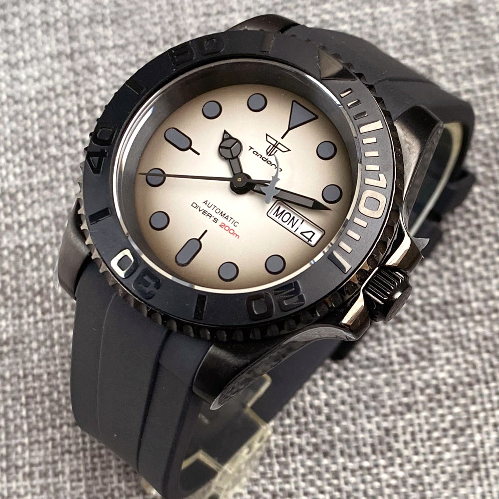 Tandorio-Reloj Automático NH36 - Rubber Strap Diver reseña y precio