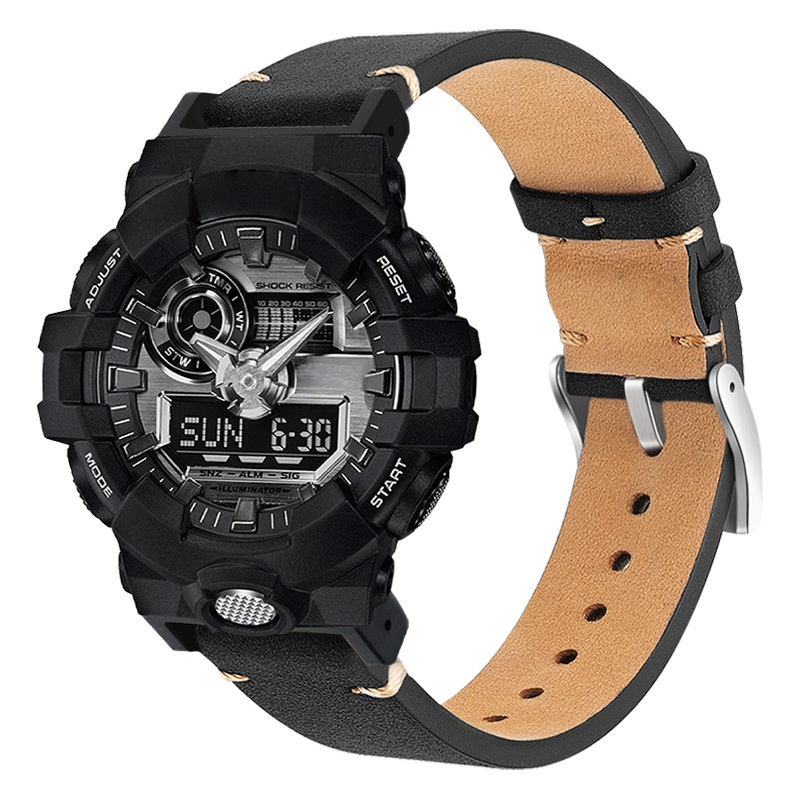 Correa de cuero genuino de 16m - Casio Watch G-Shock Dw-5600 reseña y precio