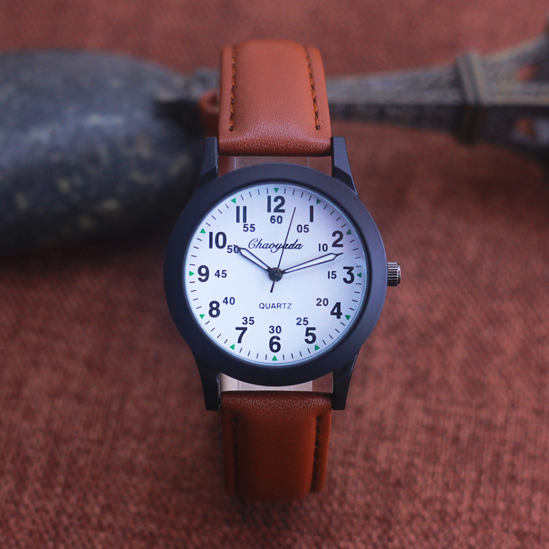 Chaoyada-Reloj de pulsera de c - Leather Watch Band Men reseña y precio