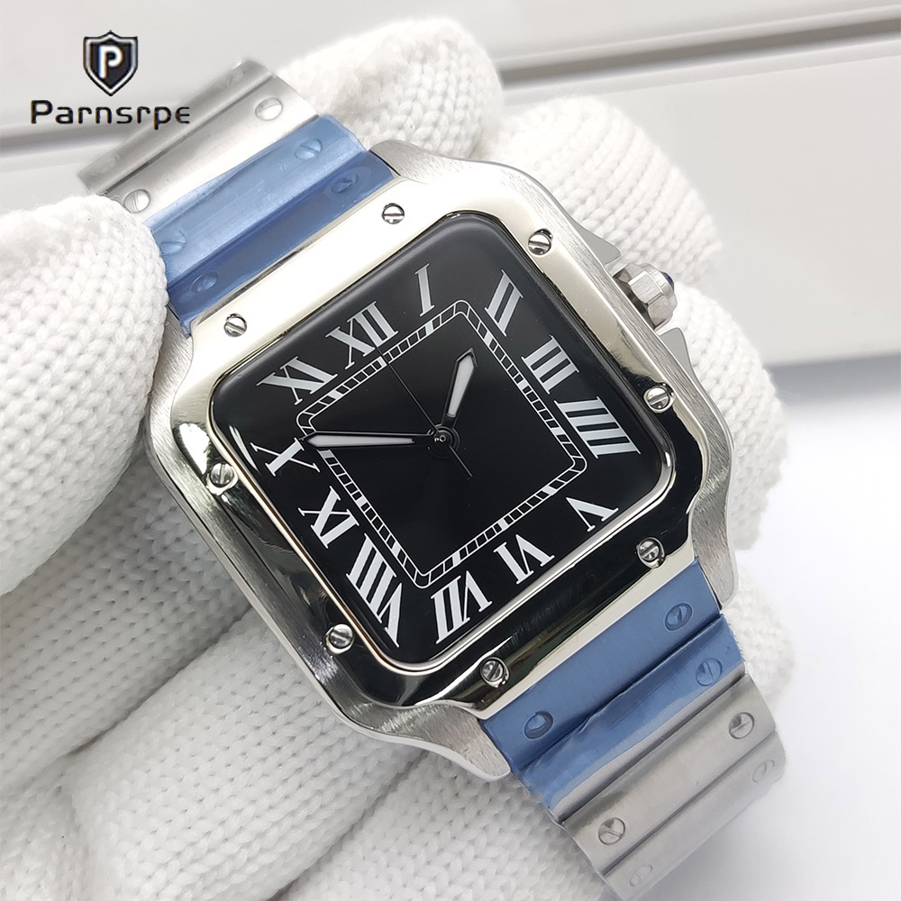 Relojes para Hombre con Caja C - Cartier Watch Santos reseña y precio