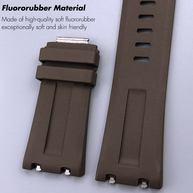 Correa de reloj de caucho fluo - Audemars Piguet Watch Royal Oak reseña y precio